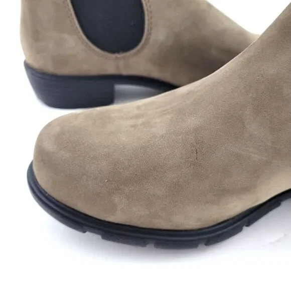 BLUNDSTONE 1974 Stone nubuck ankle womens chelsea boot US size 8.5 - Picture 7 of 16